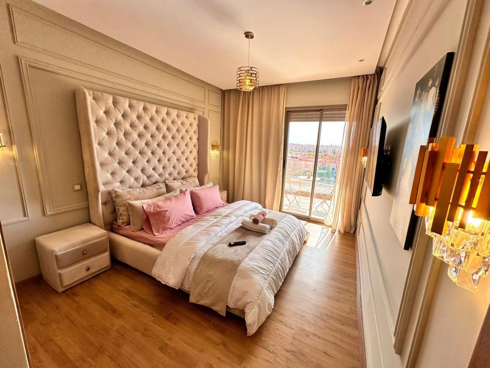 Appartement Luxueux Avec Piscine 10 Minutes Du Centre Ville Marrakesz Zewnętrze zdjęcie