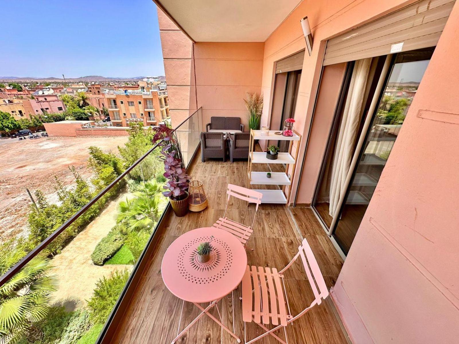 Appartement Luxueux Avec Piscine 10 Minutes Du Centre Ville Marrakesz Zewnętrze zdjęcie