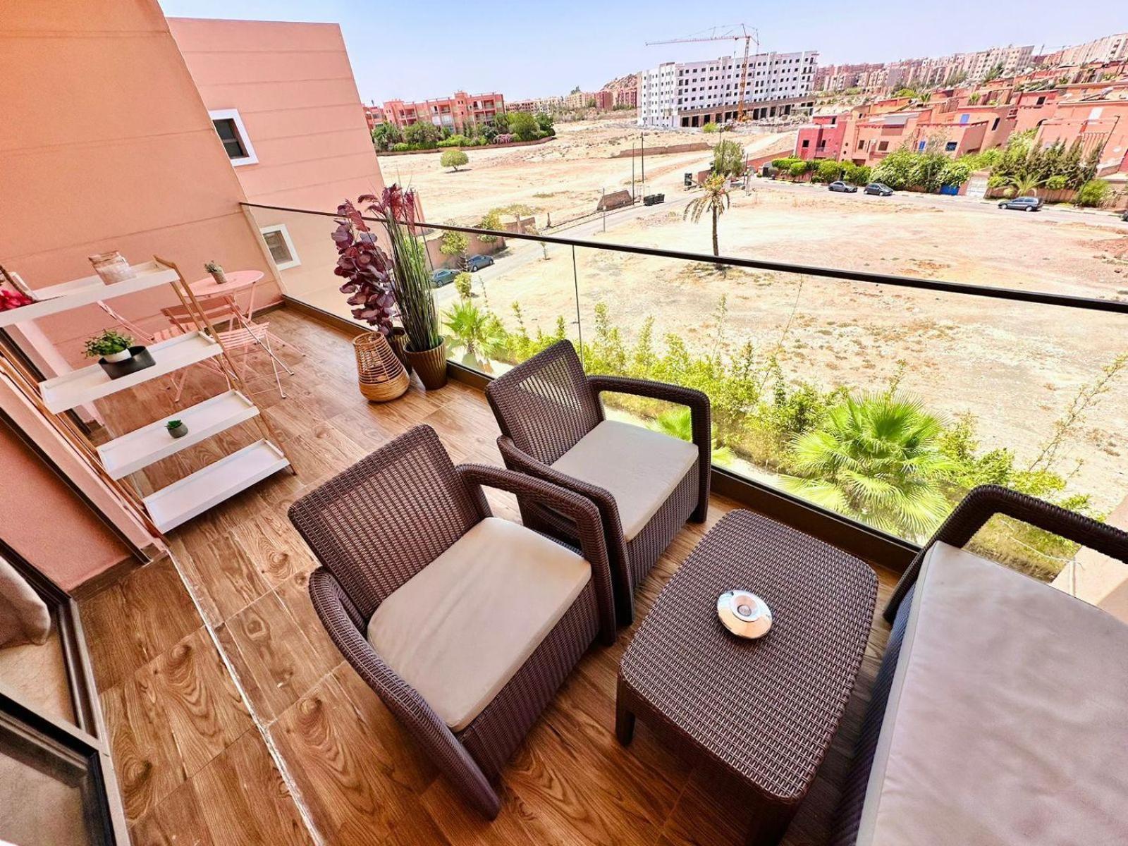Appartement Luxueux Avec Piscine 10 Minutes Du Centre Ville Marrakesz Zewnętrze zdjęcie