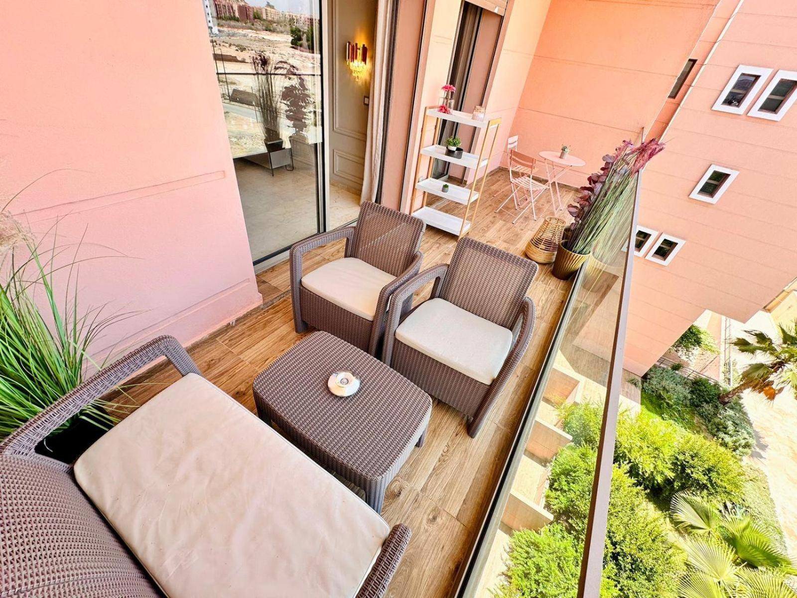 Appartement Luxueux Avec Piscine 10 Minutes Du Centre Ville Marrakesz Zewnętrze zdjęcie